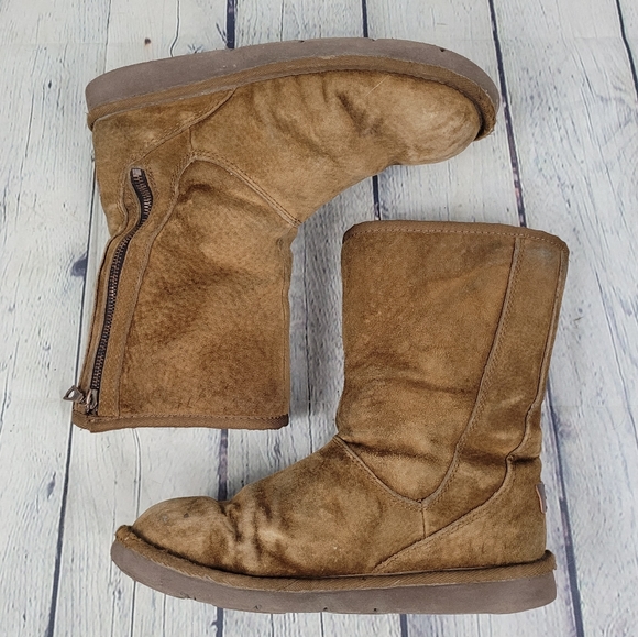 UGG | Mayfaire 5116 suede leather sheepskin sherpa lined side zip winter boots - Picture 2 of 13